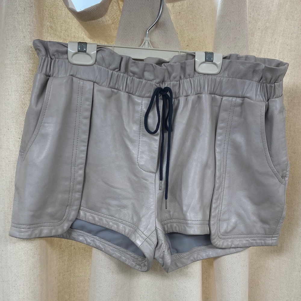 Rebecca Minkoff 100% Lambskin Leather Shorts